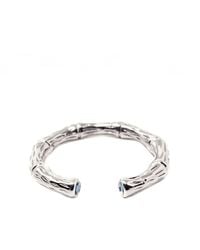 NASI SILVER - Bamboo Stacking Ring- Topaz - Lyst