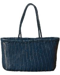 Rimini - Zigzag Woven Leather Handbag 'viviana' Small Size - Lyst