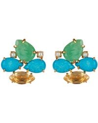 Bounkit - Honolulu Studs Clip On - Lyst