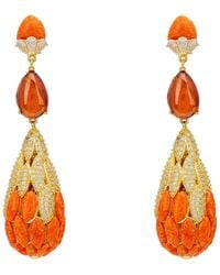 LÁTELITA London - Carmen Fire Opal Drop Earrings - Lyst