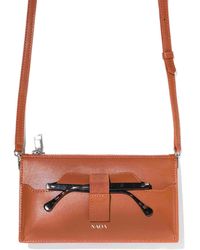 Naoa - Lunette+ Apple Leather Crossbody Cognac - Lyst