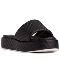 Beautiisoles by Robyn Shreiber Made in Italy - Deedee Leather Platform & Wedge Comfortable Espadrille Work Beach Pool Slide Sandal - Lyst