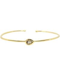 Harfi - Minimalist Alexandrite June Birthstone Vermeil Bangle - Lyst