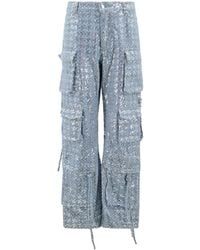 Maui X Lolita - Kelly Sequin Cargo Denim Pants - Lyst