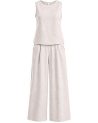 Oh!Zuza - Neutrals Sleeveless Top & Wide-Leg Trousers Set - Lyst