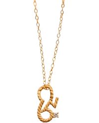 Claire Hill Designs - Brave Shorthand Charm Necklace - Lyst