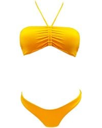 Aulala Paris - Miss Cheerful Bandeau Bikini Set - Lyst