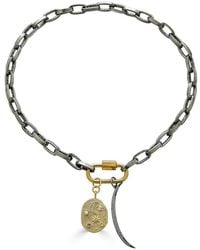 Loni Paul Jewelry - Thick Paperclip Star & Moon Charm Necklace - Lyst