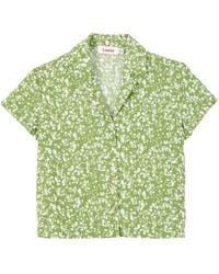 Louche - Marika Negative Floral Print Short Sleeve Shirt - Lyst
