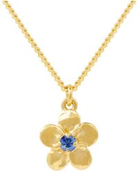 Lee Renee - Forget Me Not Necklace – Single Sapphire– - Lyst