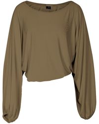 carlton jones - Cyclades Bamboo Cropped Sleeves - Lyst