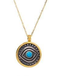 Ebru Jewelry - Evil Eye Sterling & Protection Necklace - Lyst
