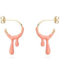 Dolcetto Designs - Gelato Tangerine Hoop - Lyst