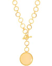 Lila Rasa - Sparkling Crystal Pendant With Loop Chain & T Lock - Lyst