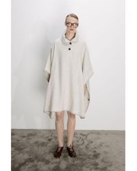 NAZLI CEREN - Jarine Wool Blend Poncho - Lyst