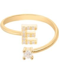 LÁTELITA London - Initial Ring E - Lyst