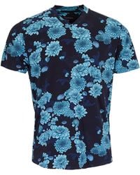 lords of harlech - Maze Serious Floral V-Neck Tee - Lyst