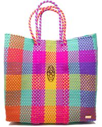 Lolas Bag - Medium Square Colorful Tote Bag Rs - Lyst