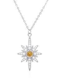 Luna Charles - Heidi North Star Birthstone Necklace November - Lyst