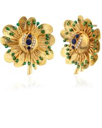 Milou Jewelry - Antique Flower Earrings - Lyst