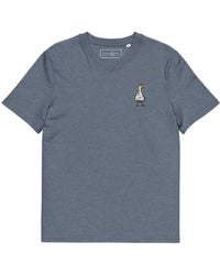 Anchor and Crew - Heather Dapper Duck Actual Life Organic Cotton Embroidered T-Shirt - Lyst