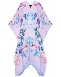 Meng - Silk Georgette Kaftan - Lyst