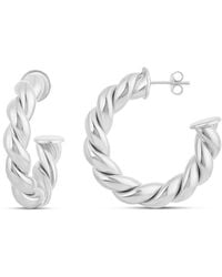 SHYMI - Twist Hoop Earrings - Lyst