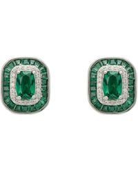 LÁTELITA London - Great Gatsby Stud Earrings Emerald - Lyst