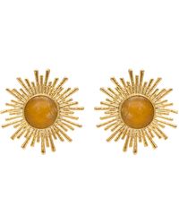 Kybele Studio - Celestial Radiance Earrings With Citrine - Lyst