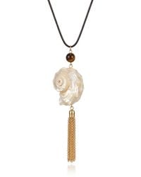 Ormiro - Siren Shell & Tassel Necklace - Lyst