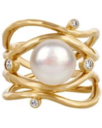 Karma and Luck - Mystic Beauty Pearl Ring - Lyst