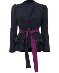 Tia Dorraine - Meets Royal Ruffled Blazer - Lyst