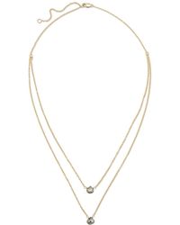 Heather Hawkins Jewelry - Two Tiny Gemstones Drape Necklace - Lyst