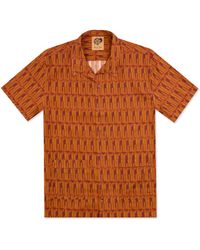Gresham Blake - Graphic Gb Jacquard Bowling Shirt - Lyst