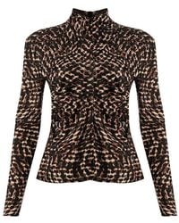 Exquise - Regular Printed Turtleneck Ensley K. Blouse - Lyst