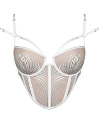 MONIQUE MORIN LINGERIE - Ether Bustier Crystal - Lyst