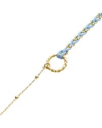 Spero London - Handmade Rope Braided Sterling Beaded Chain Bracelet - Lyst