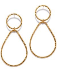 Jaredjamin - Textured Tear Post Earrings - Lyst
