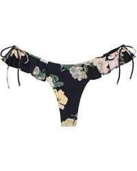 Montce - Liz Floral Uno Ruffle Bows Bikini Bottom - Lyst