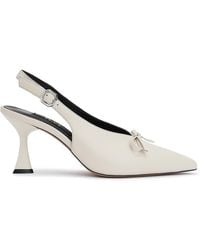 Ilvi - Neutrals Vyver Leather Heeled Sandal - Lyst
