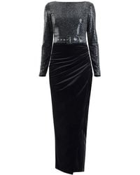 Meem Label - Garbo Sequin And Velvet Dress - Lyst