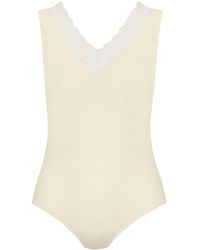 Zd - Zero Defects - Neutrals Sleeveless Bodysuit – Softness & Elasticity - Lyst