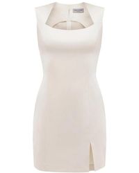 HER CIPHER - Neutrals Essential Mini Dress - Lyst