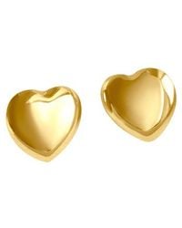 Laura Gray - Puffed Heart Earrings - Lyst