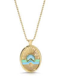 Glamrocks Jewelry - Tequila Sunrise Enamel Necklace - Lyst
