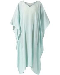 Heritagemoda - Organic Silk Cotton Pastel Long Kaftan - Lyst