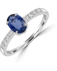 Artisan - Oval Sapphire And Diamond Accent Ring - Lyst