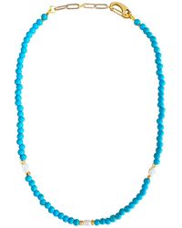 Smilla Brav - Turquoise Pearl Necklace Leandra - Lyst