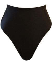 Terra Dea - Acapulco Reversible High Waisted Bikini Briefs Black & White - Lyst