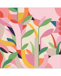 Jessie Zhao New York - Double Sided Silk Scarf Of Spring Garden Harmony - Lyst